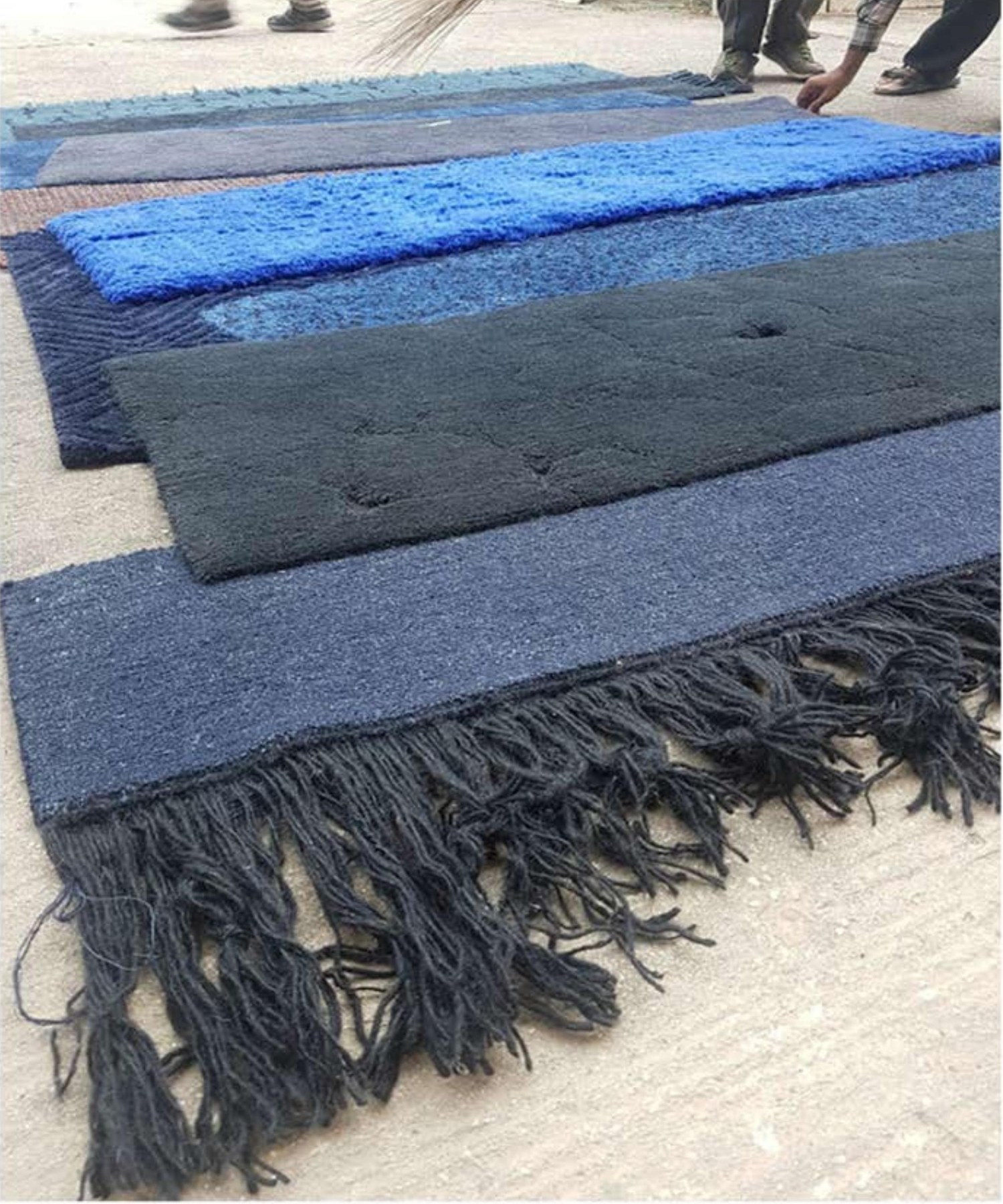 Strata sculpted pile rug