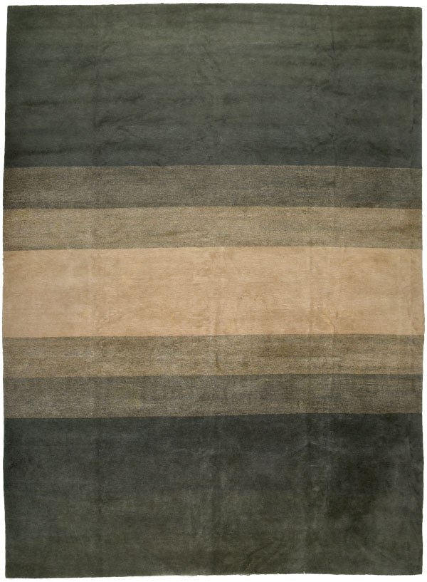 Glacial teal gradient rug