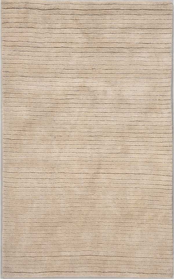 Ivory plain wool rug