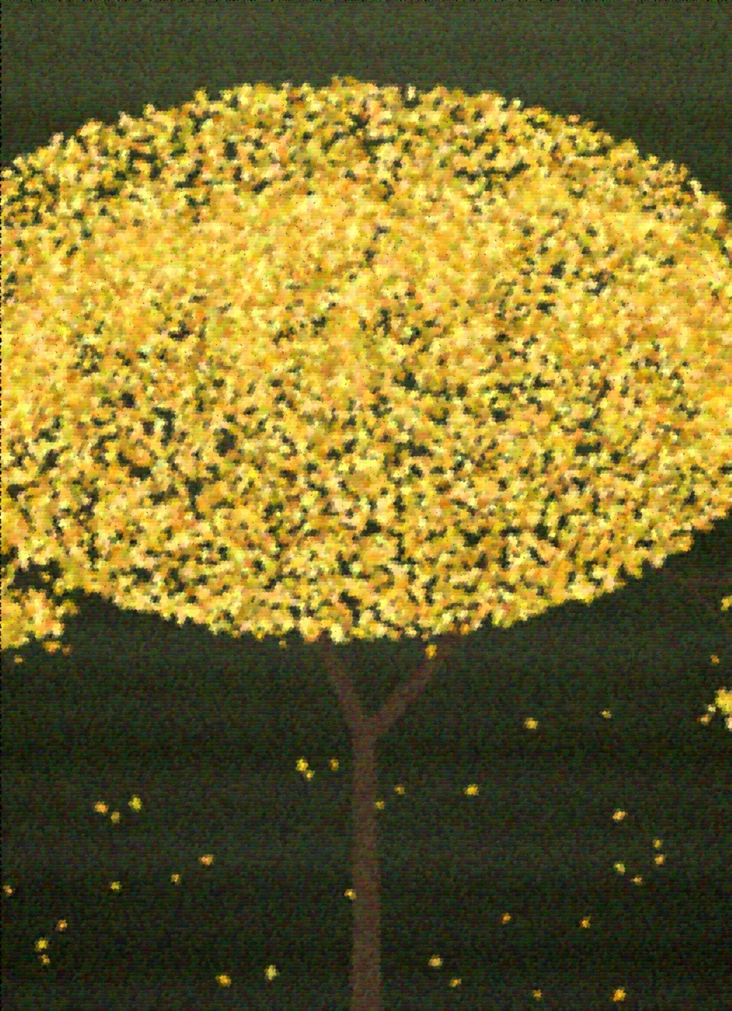 Ginkgo art rug